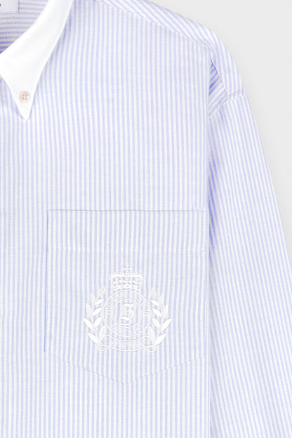 H&W Crest Oversized Oxford Shirt