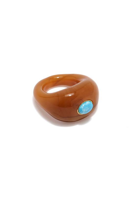 MONUMENT RING IN DUNE - SIZE 6