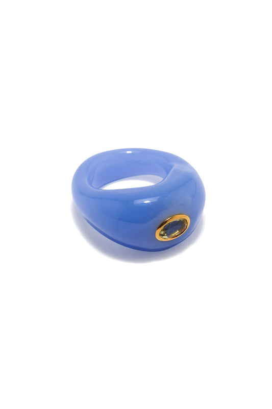 MONUMENT RING IN CORNFLOWER - SIZE 6