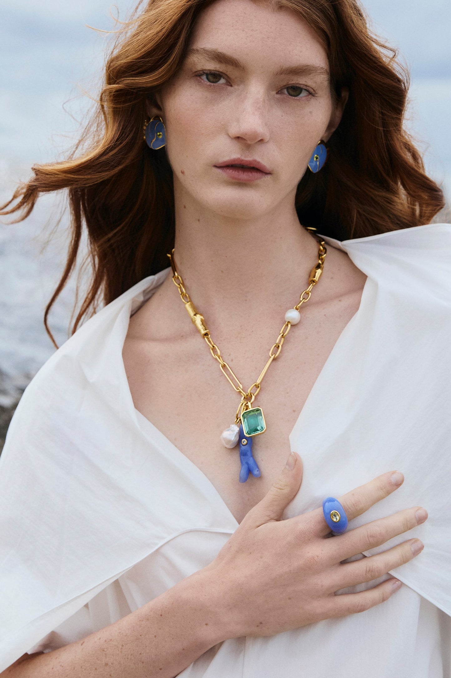 MONUMENT RING IN CORNFLOWER - SIZE 6
