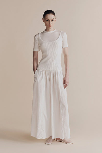 GATHERED MAXI SKIRT