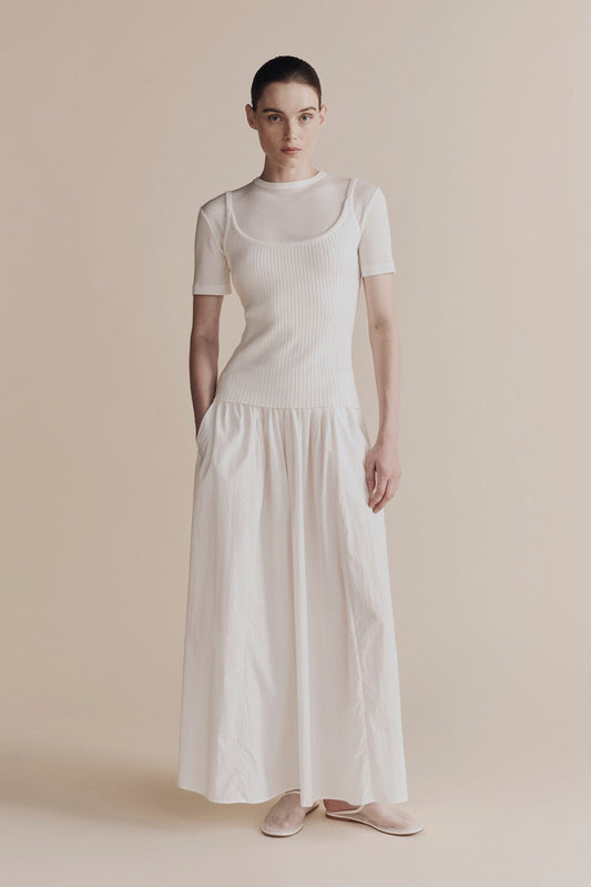 GATHERED MAXI SKIRT