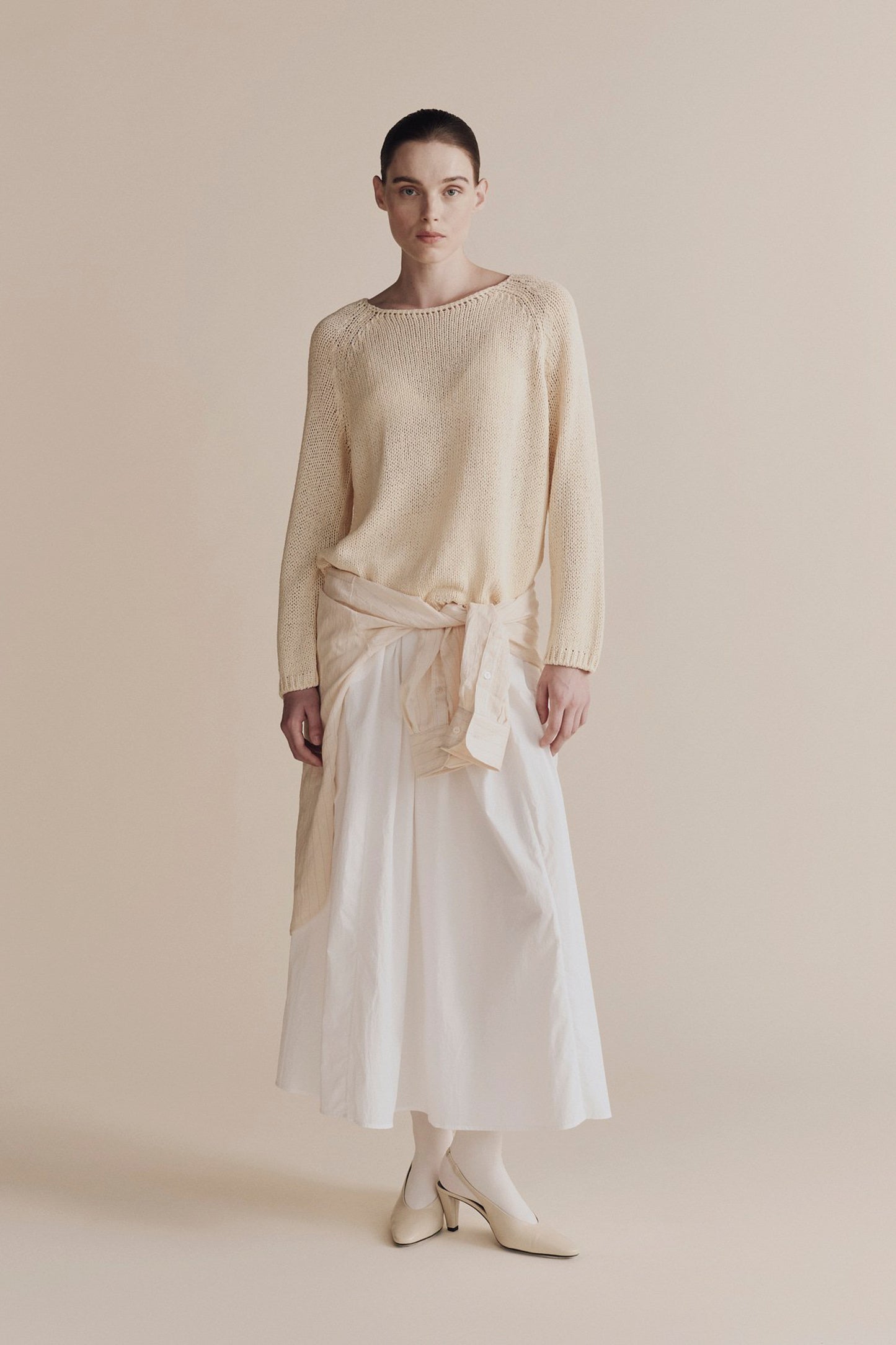 GATHERED MAXI SKIRT