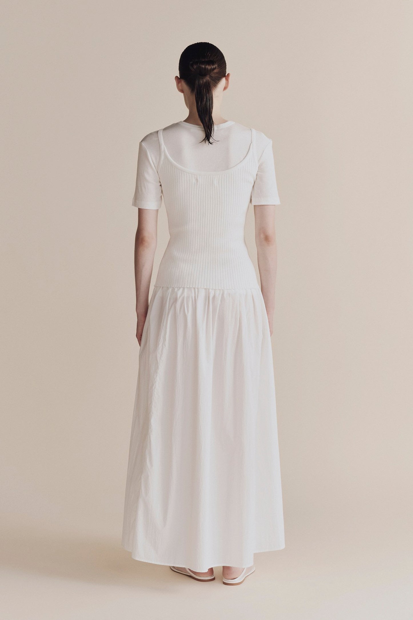 GATHERED MAXI SKIRT