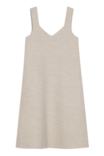 DOUBLE FACE MIDI DRESS