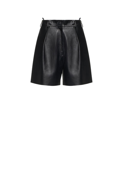 WIDE SHORT TROUSERS WITH PLEATS