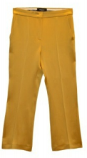 FLARED CROPPED PANT IN ENVERS SATIN