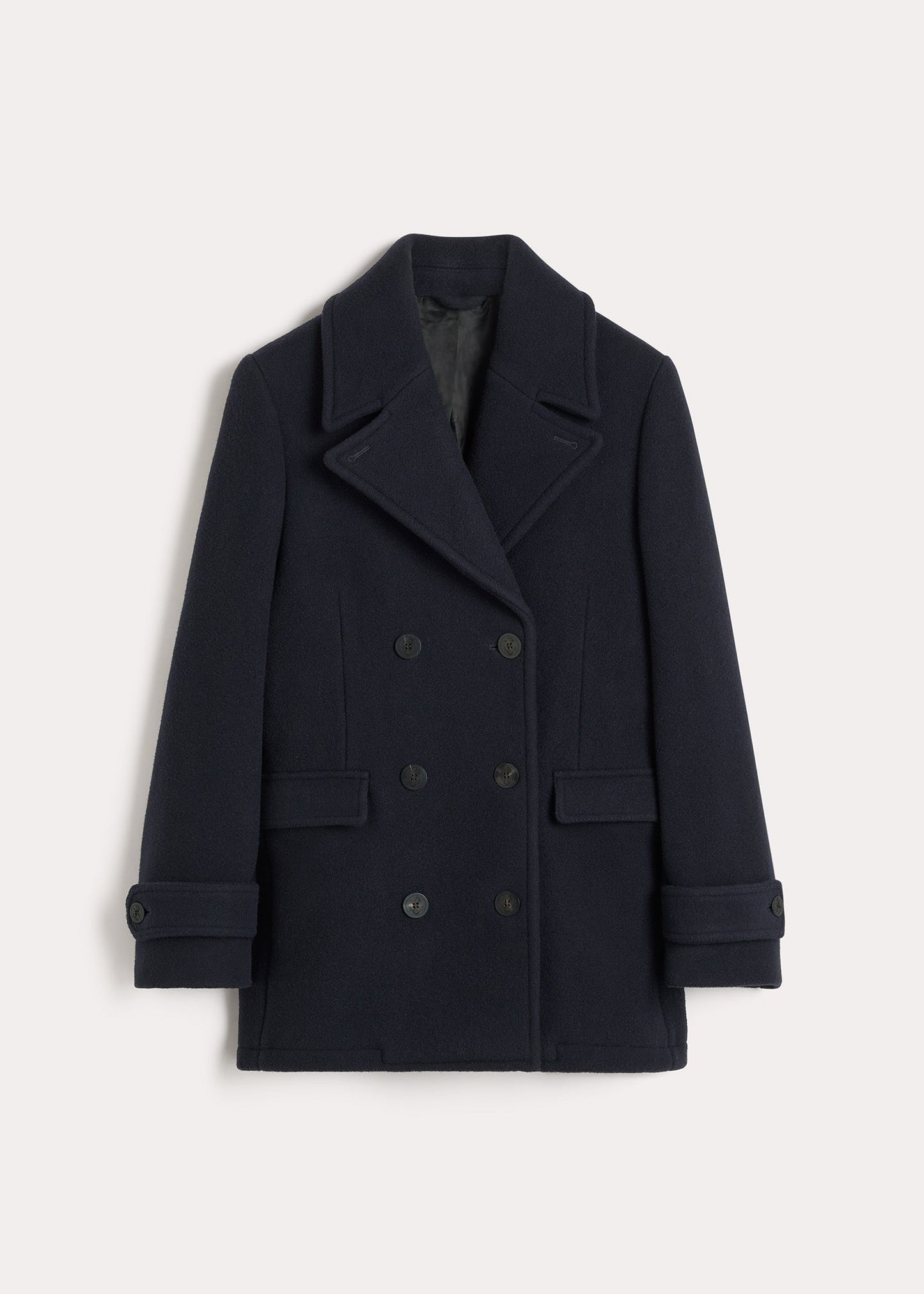 Soft Felted Wool Peacoat