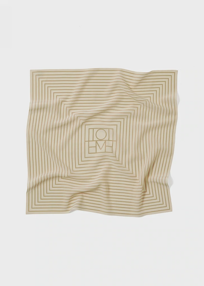 SIGNATURE MONOGRAM SILK SCARF