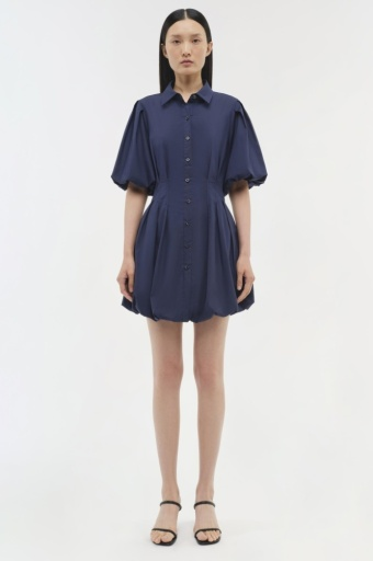 CLEO BALLOON PINTUCK MINI DRESS