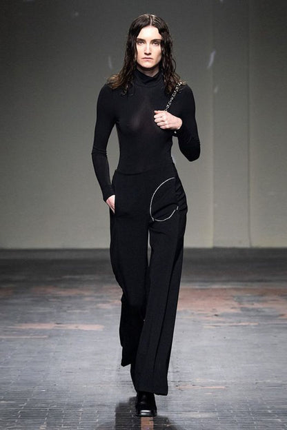 BLACK POCKET TROUSERS