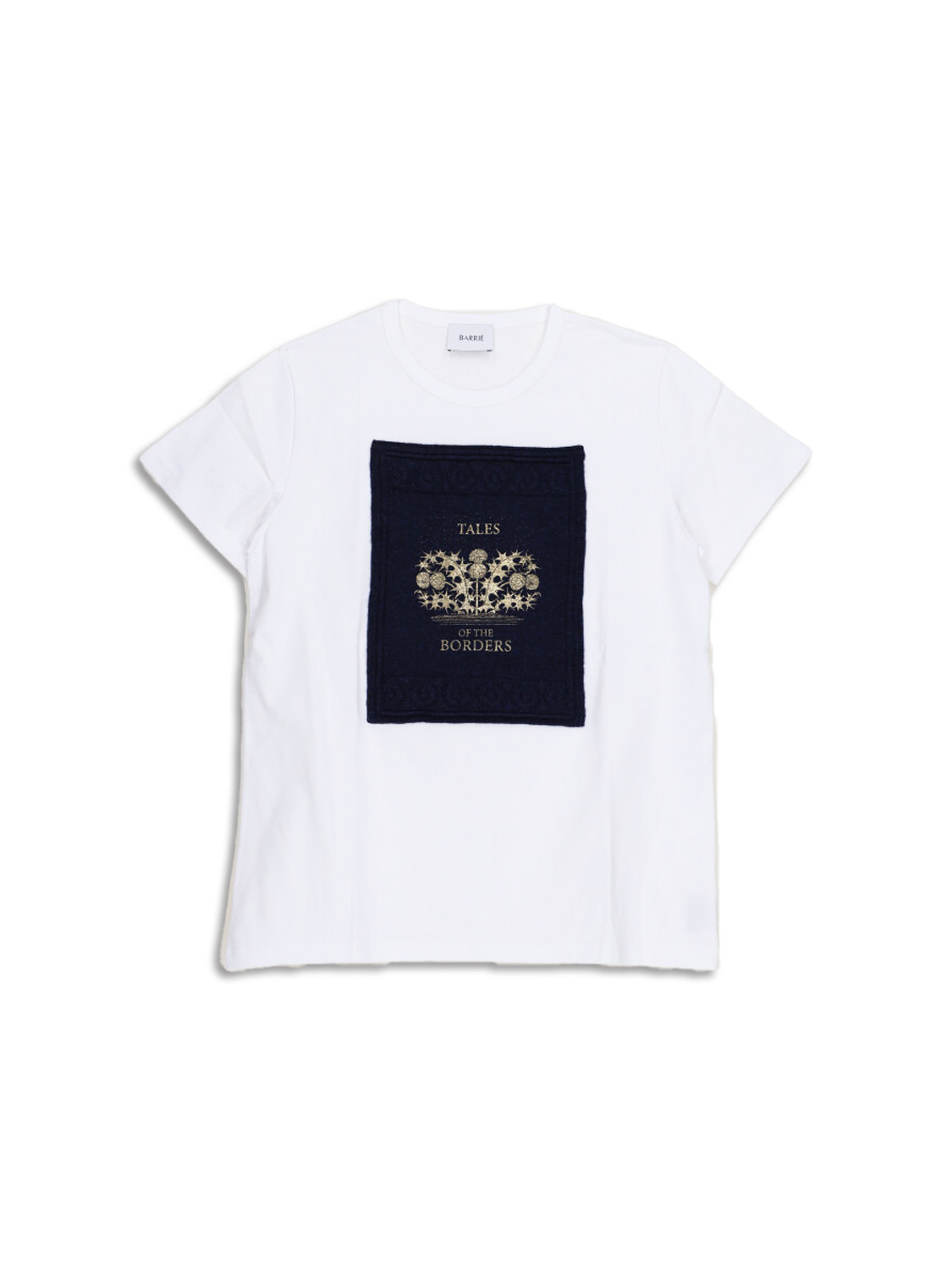 LADIES BOOK COVER PATCH ON T-SHIRT
