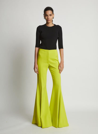 Viscose Suiting Wide Leg Pants