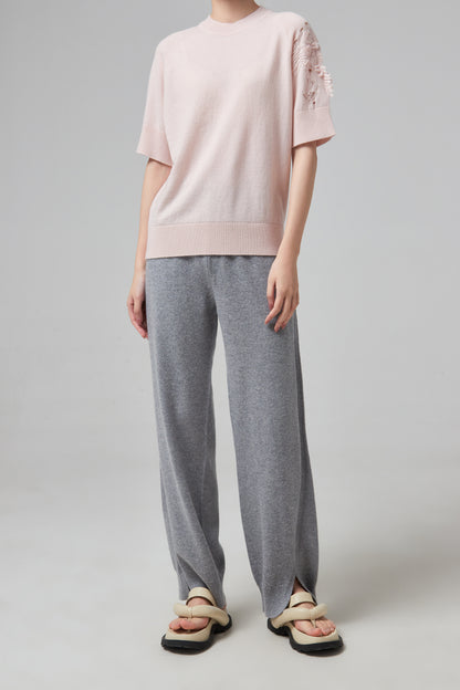 KNITTED PURE TEE SHIRTS