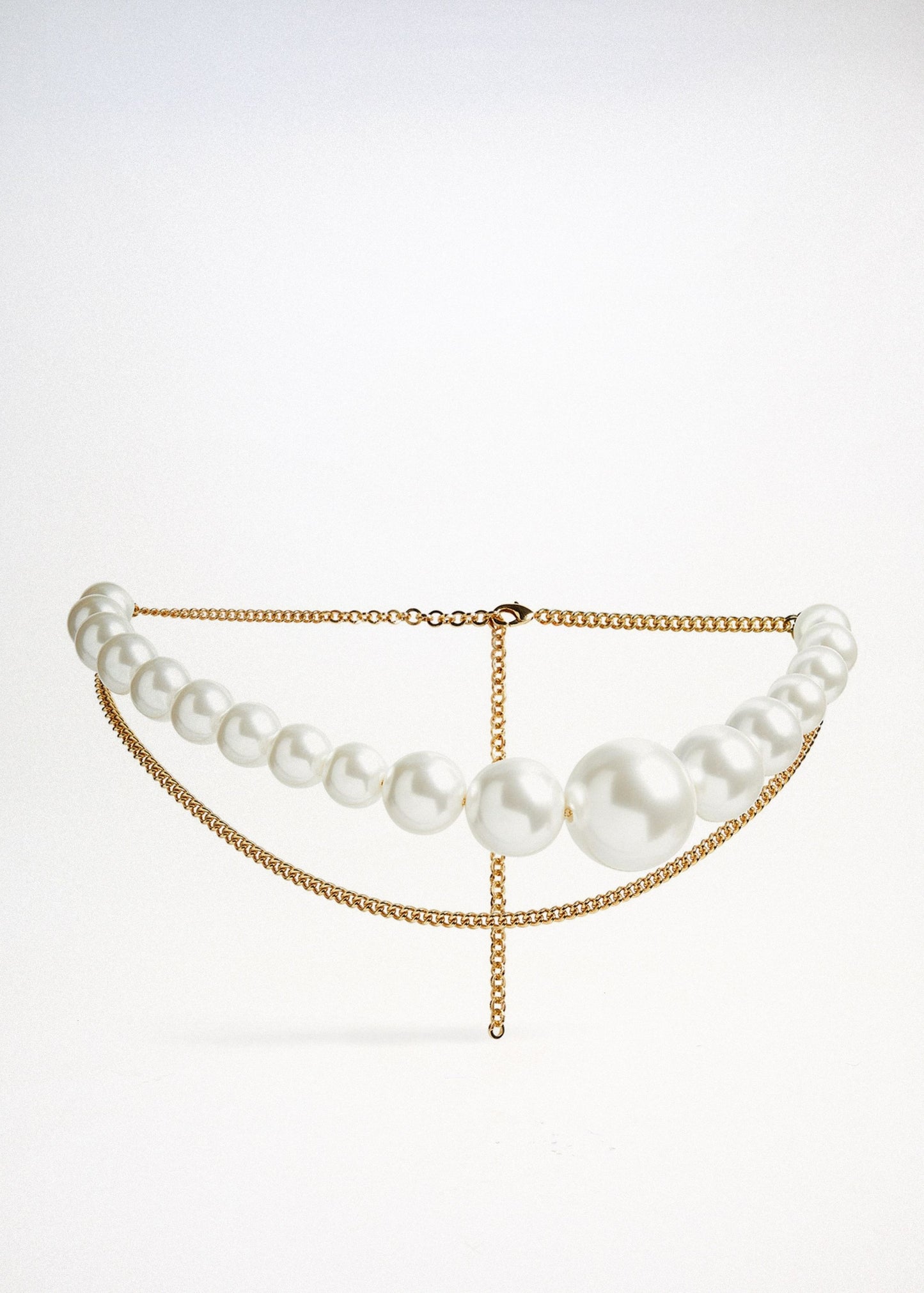 Asymmetric Pearl Chain Belt