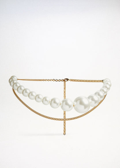 Asymmetric Pearl Chain Belt