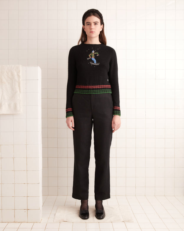 SKI RUN CREWNECK