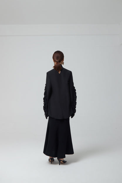 MID-RISE FLARED SKIRT