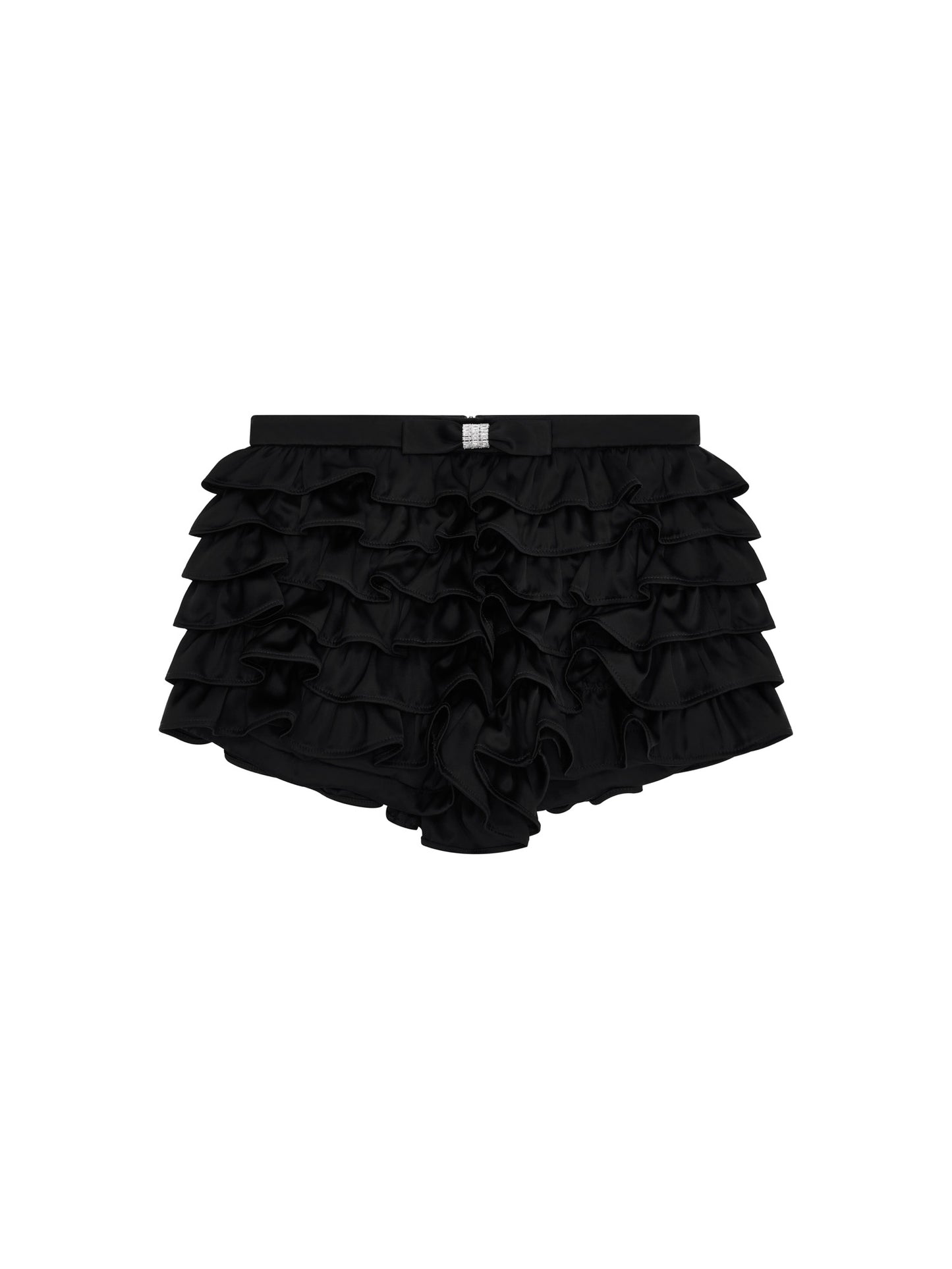 LAYERED RUFFLE LOW WAIST SKIRT
