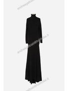 ROBE LONGUE COL ROULE TRAINE E