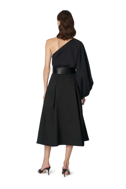ONE SHOULDER BALLOON SLV TOP