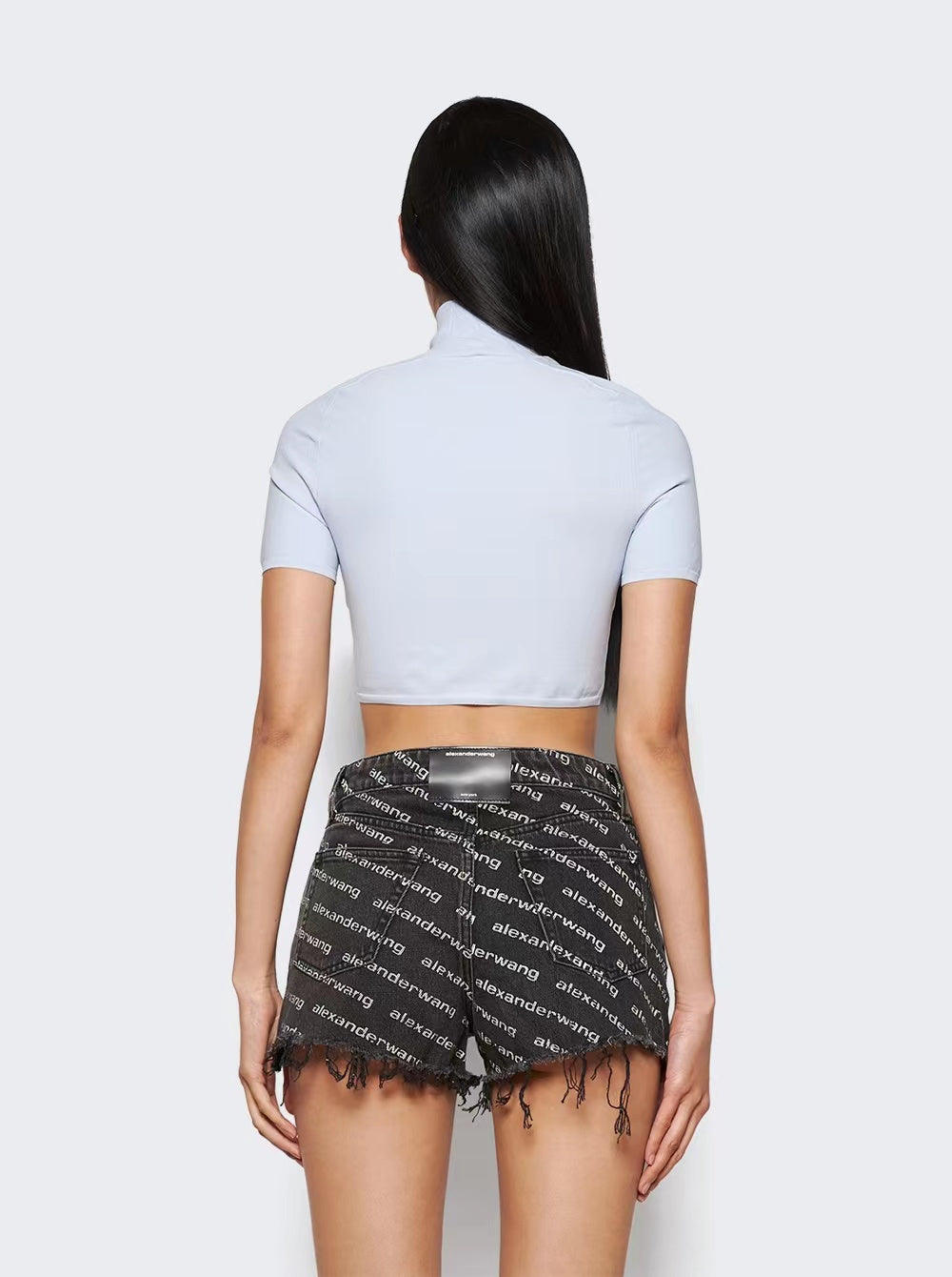 S/S TURTLE NECK W/PRINTED HIGH DENSITY LOGO