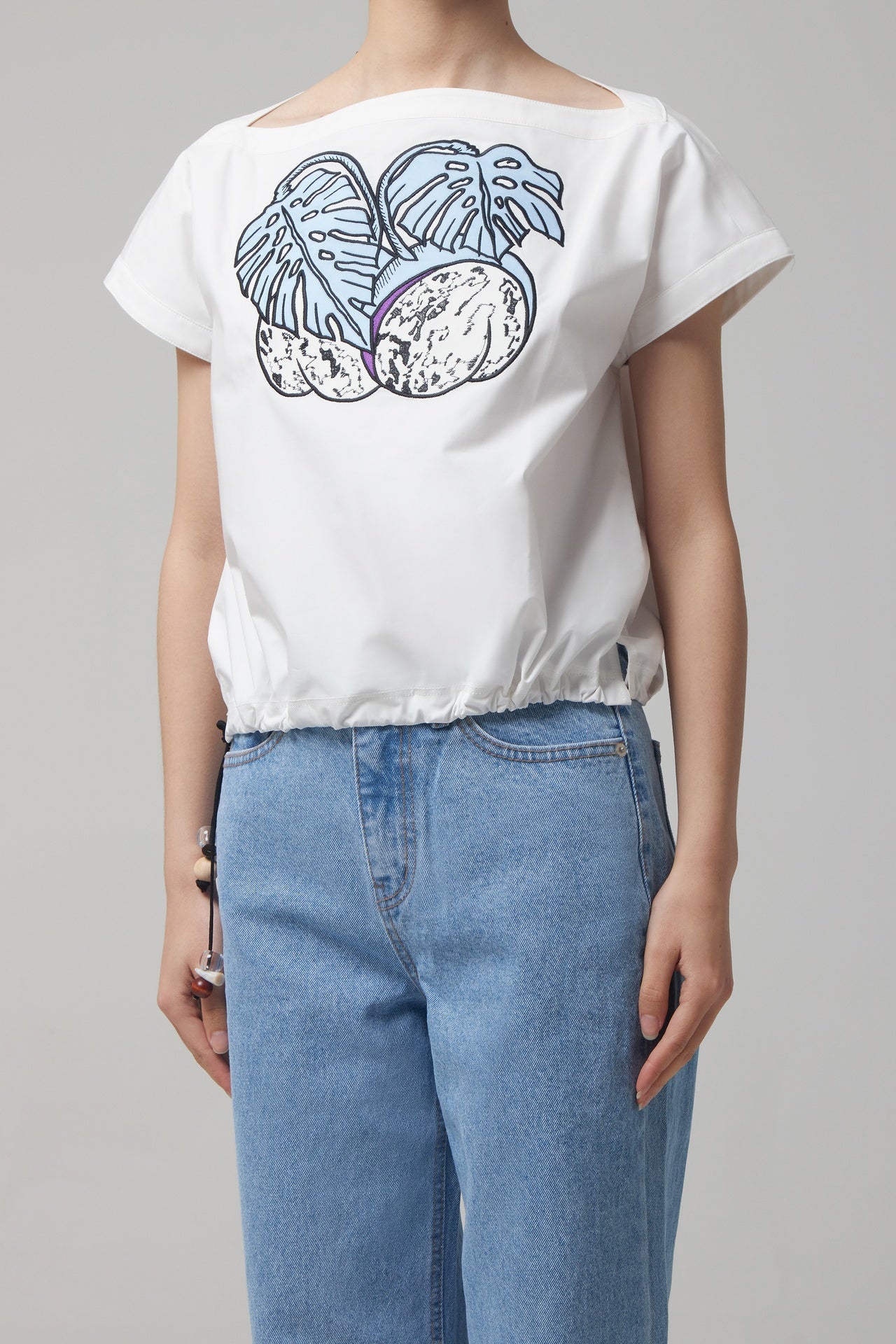 FRUIT BOAT NECK TOP