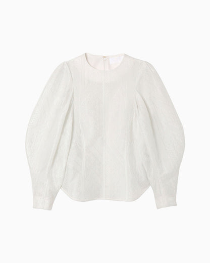 TRADITIONAL PATTERN JACQUARD TOP