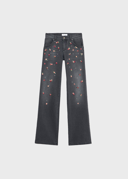 2J151A PANT DENIM EMBROID