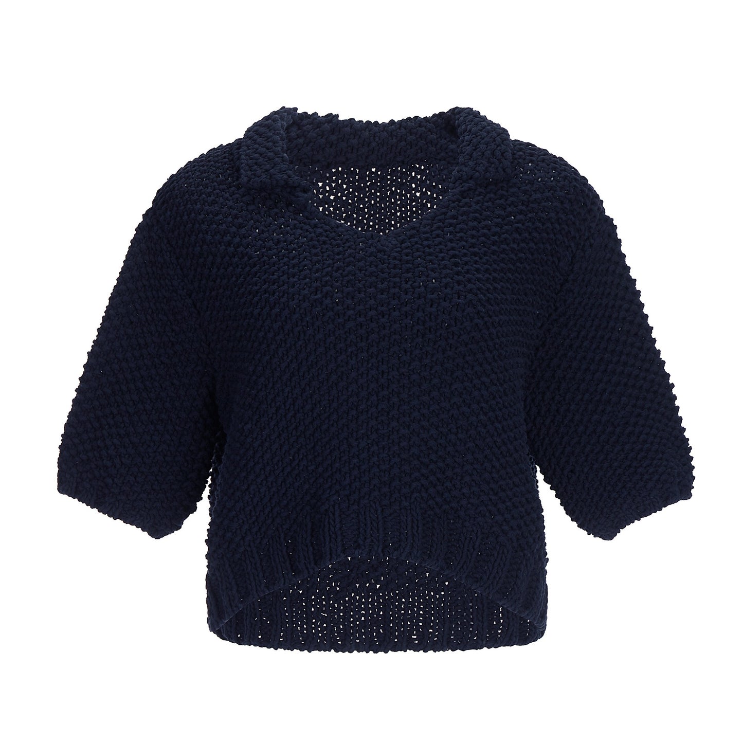 HAND KNIT COLLAR TOP