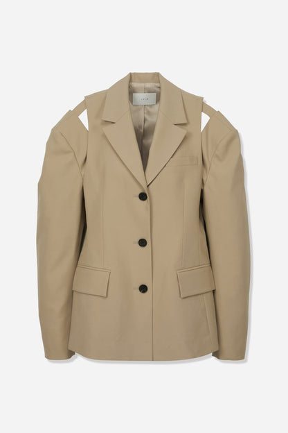 SLIT SHOULDER WOOL JACKET