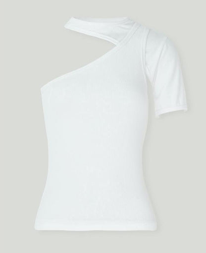 ONE SLEEVE CUT-OUT TEE