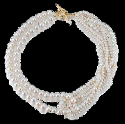 MULTI LAYERED PEARL CHOKER