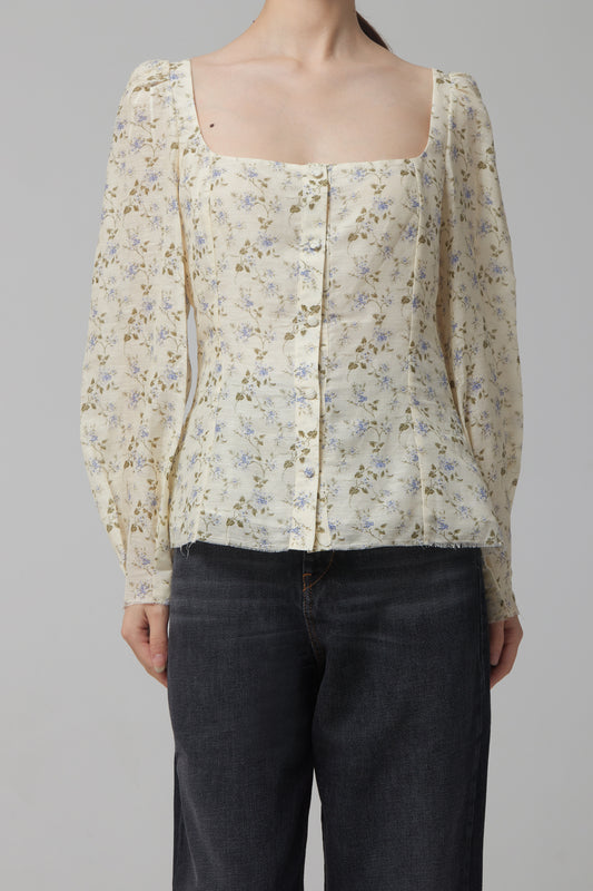 LADIES WOVEN BLOUSE THELMA