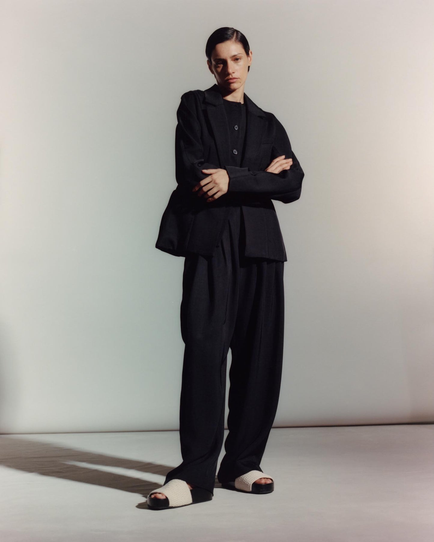 DRAPED POCKET TROUSER