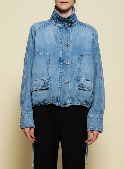 THE HARPER BALLOON JACKET W/ DRAWCORD HEM