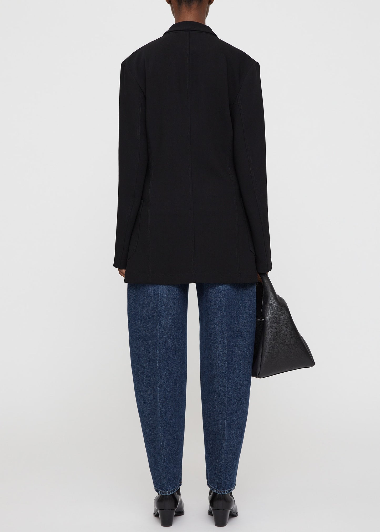 Slim viscose-blend blazer