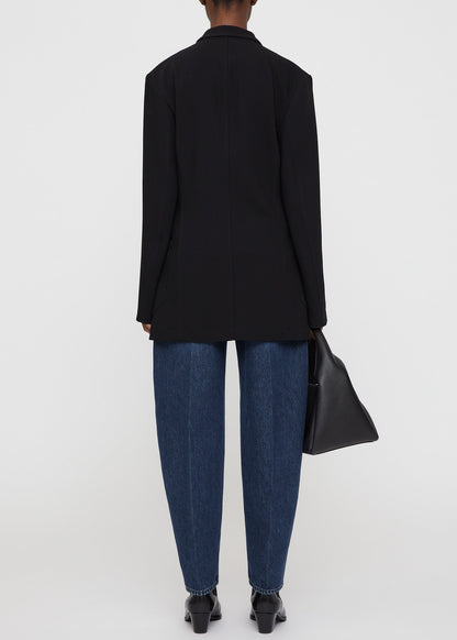 Slim viscose-blend blazer