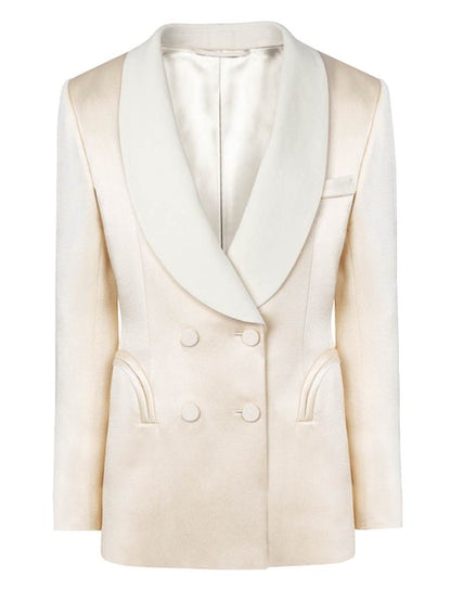 Novalis Ivory Heart Smoking Blazer