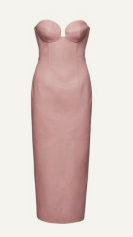 LEATHER 09 DRESS PINK