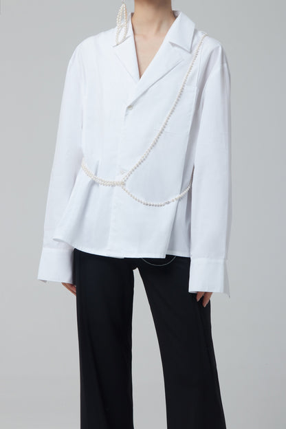 WHITE OVERSIZED SHIRT