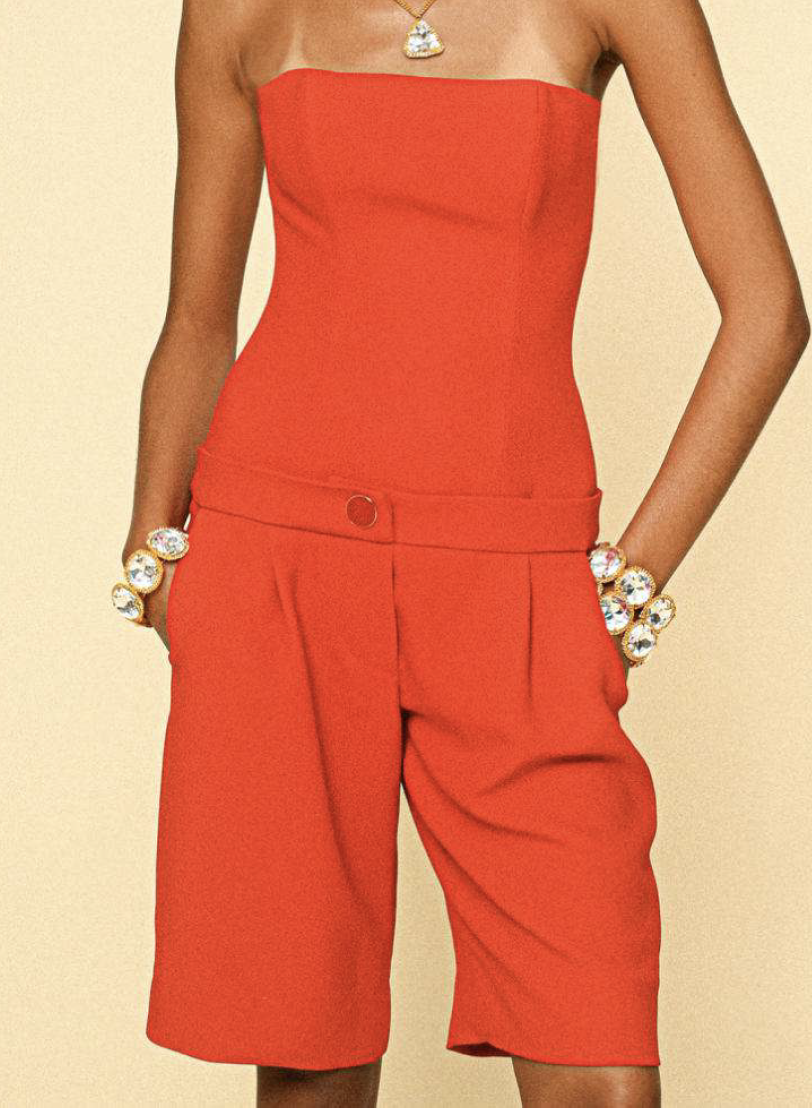 Sablé Bustier Mini Jumpsuit