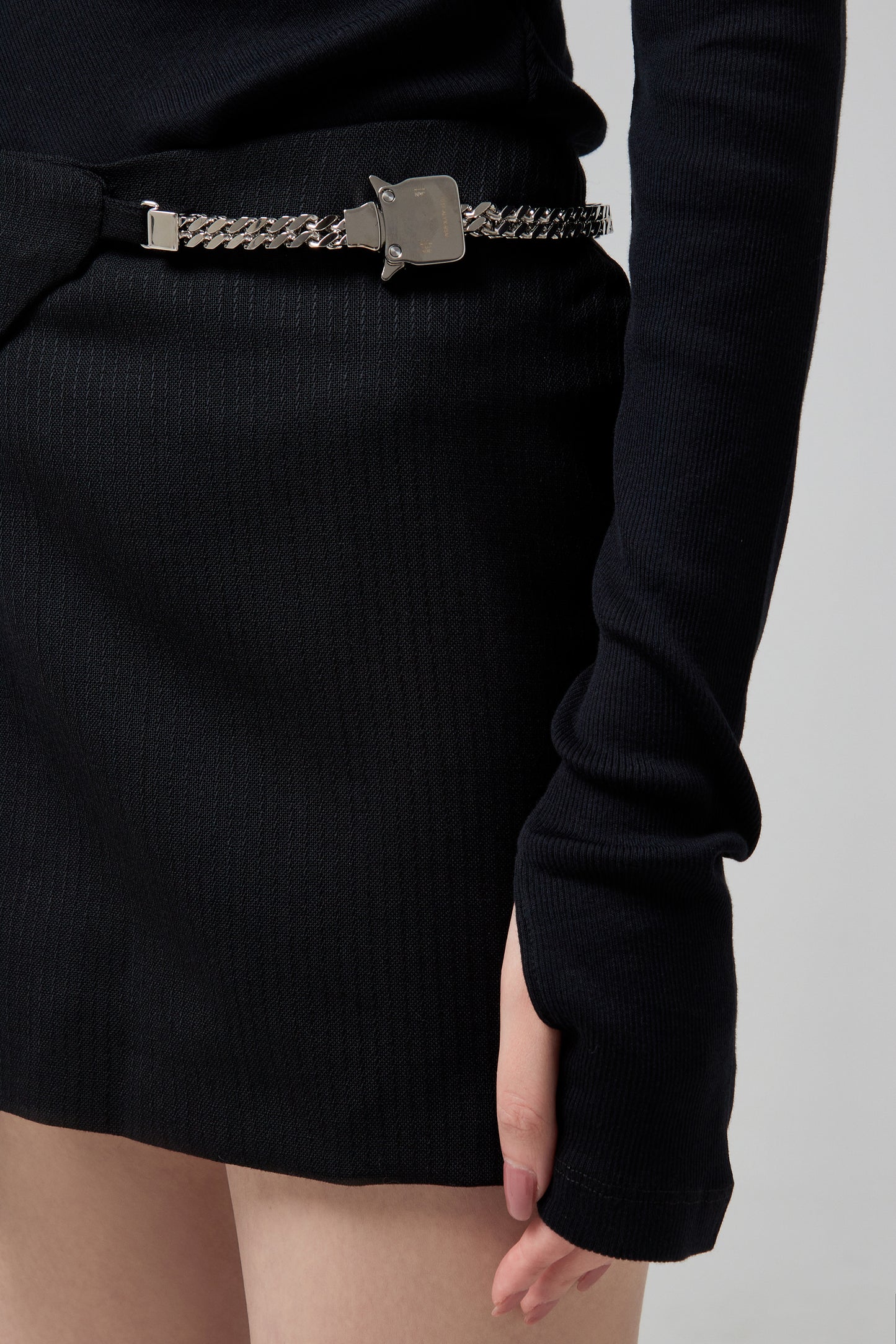 MINI SKIRT WH CUBE CHAIN