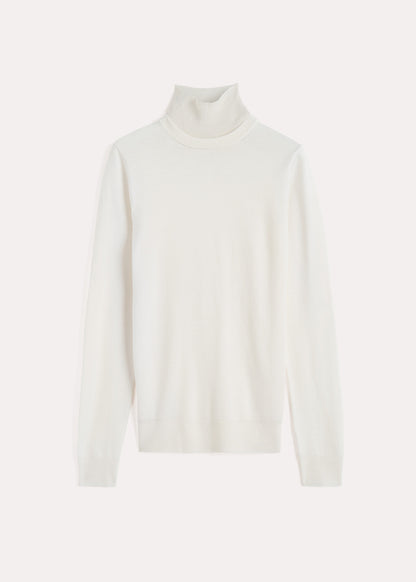 Two-Tone Turtleneck Knit