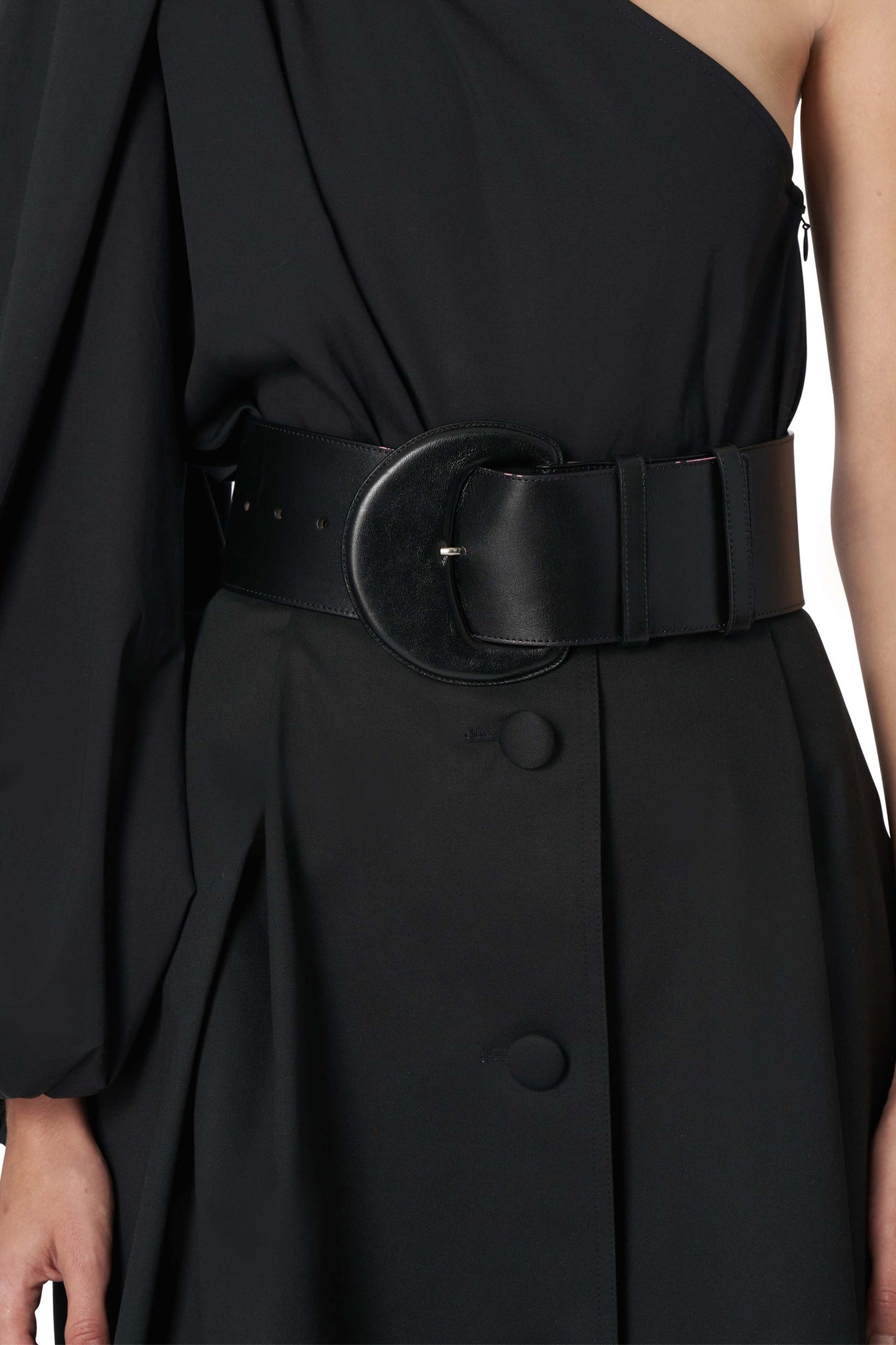 ALINE BUTTON FRONT MIDI SKIRT