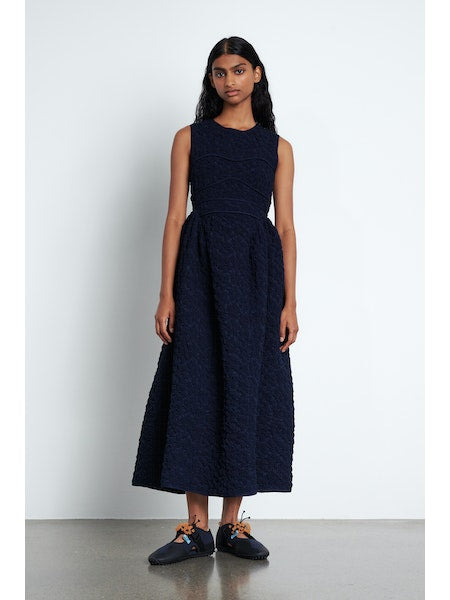 DORINA SUN DRESS SMOCK COTTON NAVY CHICUN