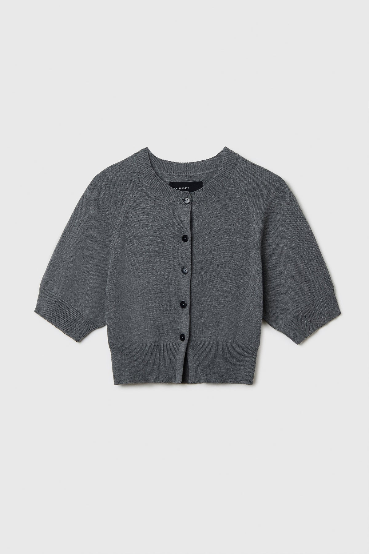 COTTON & CASHMERE TOP GREY