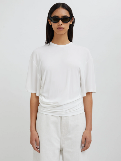 SIDE COWL WAIST TEE