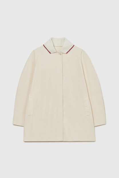 CROCHET COLLAR JACKET CREAM
