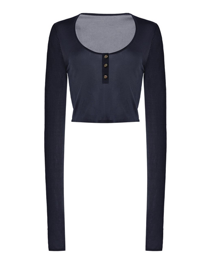THE WYLDER CROPPED FITTED HENLEY